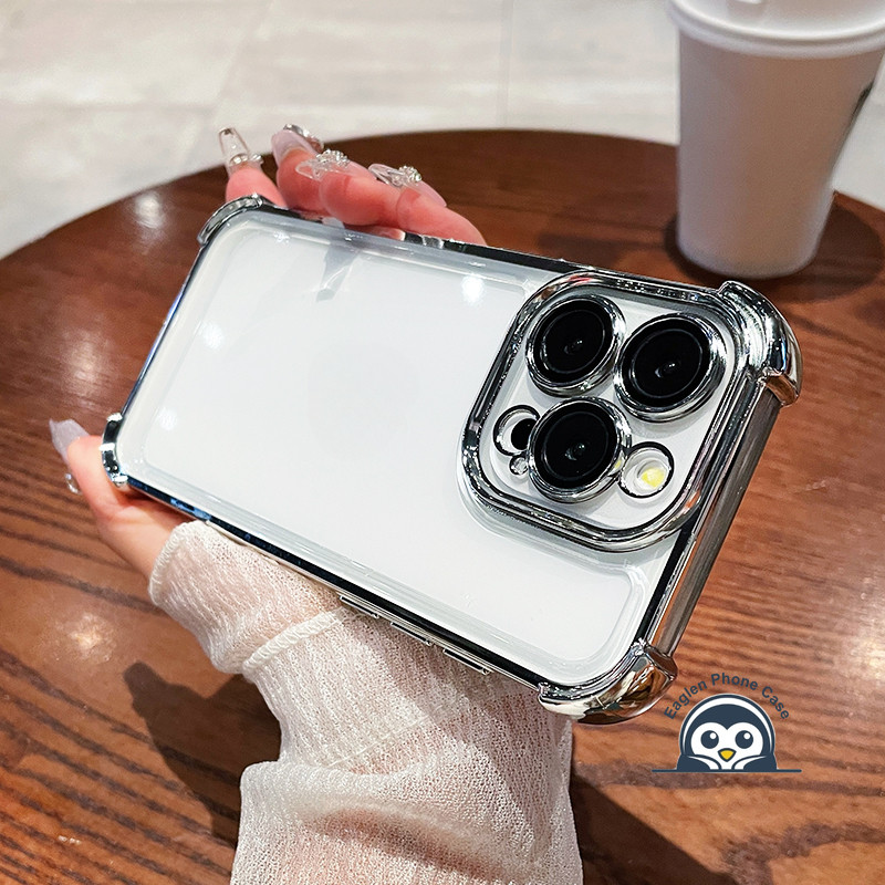 Khung Mạ Mới Ốp điện thoại Trong Suốt Cho iQOO 15 Neo 11 10 Pro Plus Z10 Turbo Pro iQOO15 iQOOeo11 V