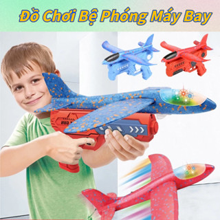  Đồ Chơi Bắn Máy Bay Phát Sáng,Súng Bắn Máy Bay Xốp Bay Lượn Trên Không LED,Đồ chơi ngoài trời 