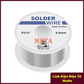  Cuộn thiếc hàn Solder Wire 25% lõi 0.8mm 10g 50g 100g cho mối hàn bóng đẹp 