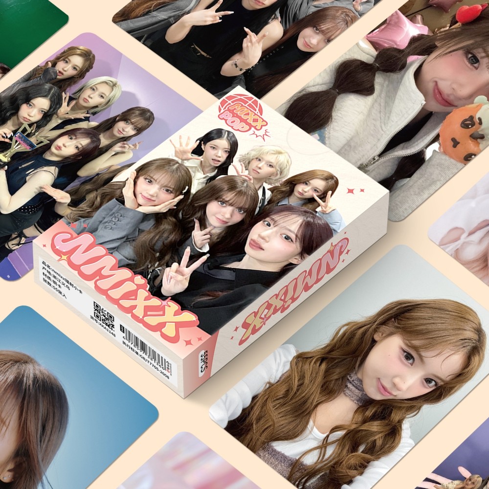 Bộ 50-55 NMIXX Photocards Laser Hologram Lomo Cards LILY HAEWON SULLYOON BAE JIWOO KYUJIN Bưu thiếp 