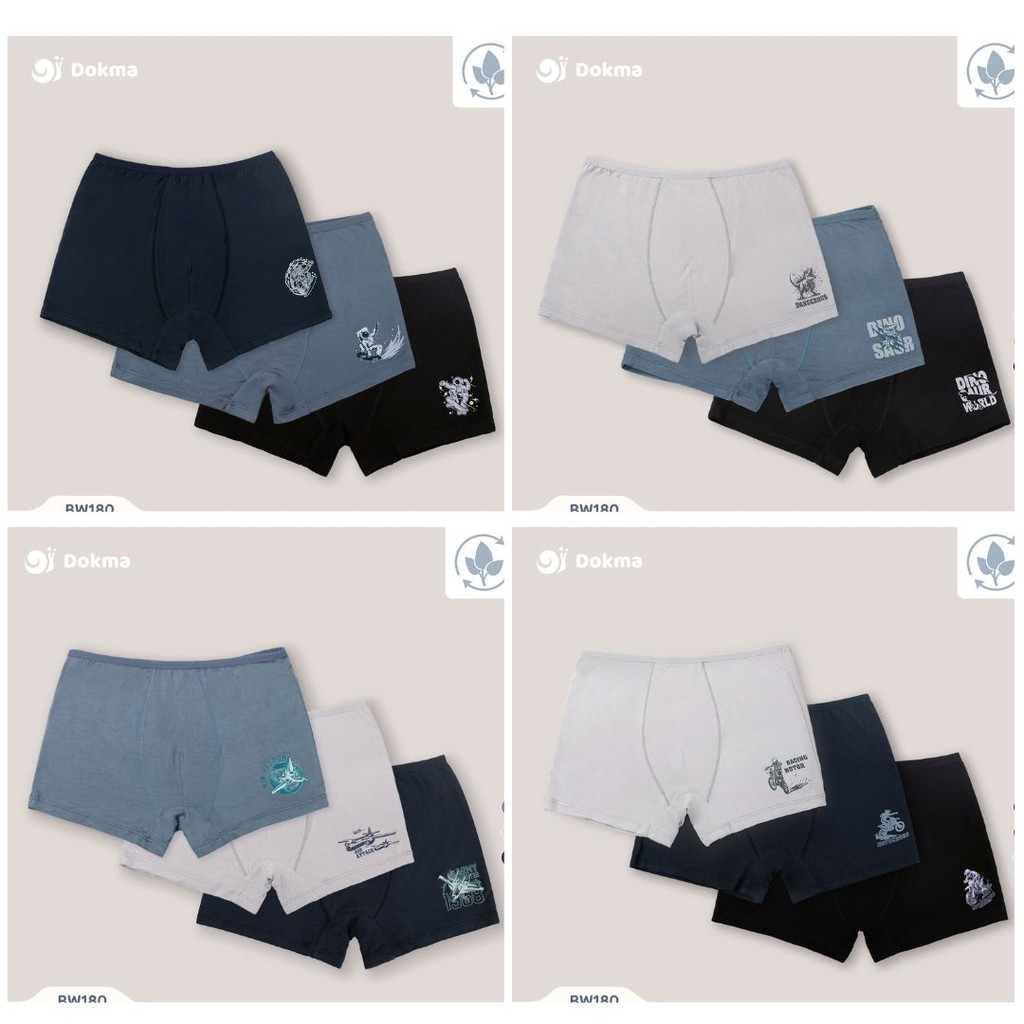 Quần Lót Đùi Dokma Bé Trai 25-45kg [Chính hãng] Nụ Nọng Kids