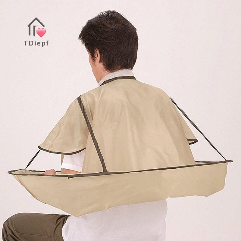 [TDiepf] Có Thể Gập Lại Chống Thấm Nước Người Lớn Barber Cape Salon Cape Home Cắt Tóc Làm Tóc Cape C