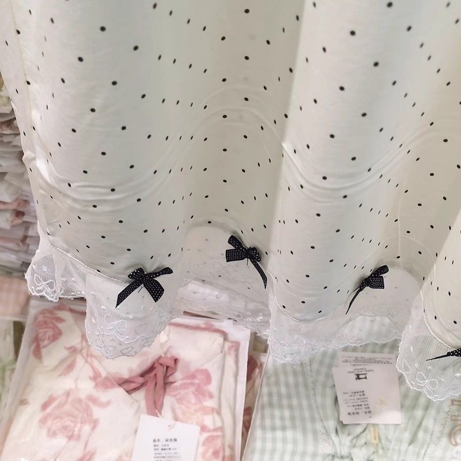 ✨7.1 Homewear Bộ Đồ Ngủ Áo Chui Ren Nơ Tay Ngắn Nhà | BigBuy360 - bigbuy360.vn