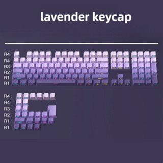  Lavender Side Print Keycap Shine Through OEM Profile PBT Màu Gradient Cá tính DIY Tùy chỉnh cho bàn phím cơ 60   66   75   87   96   108 Win   Mac 