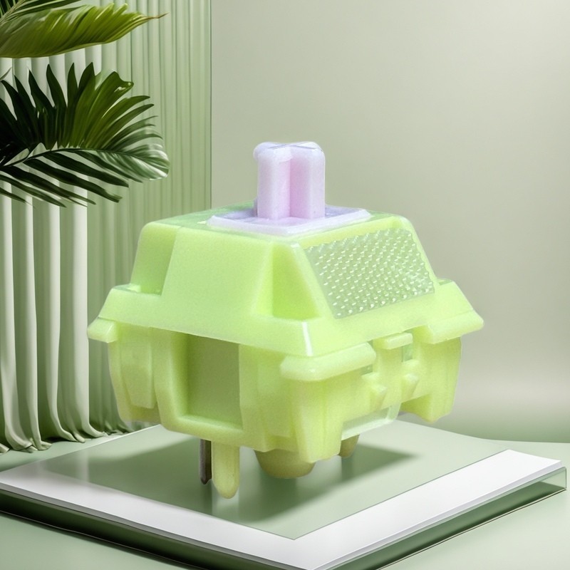 Haimu Lotus Root Switch 10 Chiếc Bàn Phím Cơ Xúc Giác 5pin Nhà Máy Prelubed Hot Swappable Với Đèn Hư