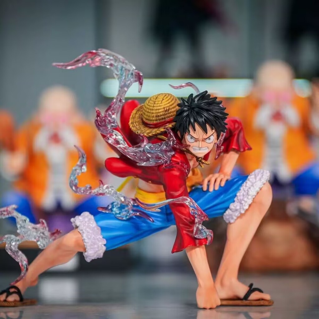 One Piece Gear 2 Luffy Eightfold Phạm vi & Gear 5 Nika Form GK Tượng Hình Đóng Hộp Trang Trí Sưu Tập