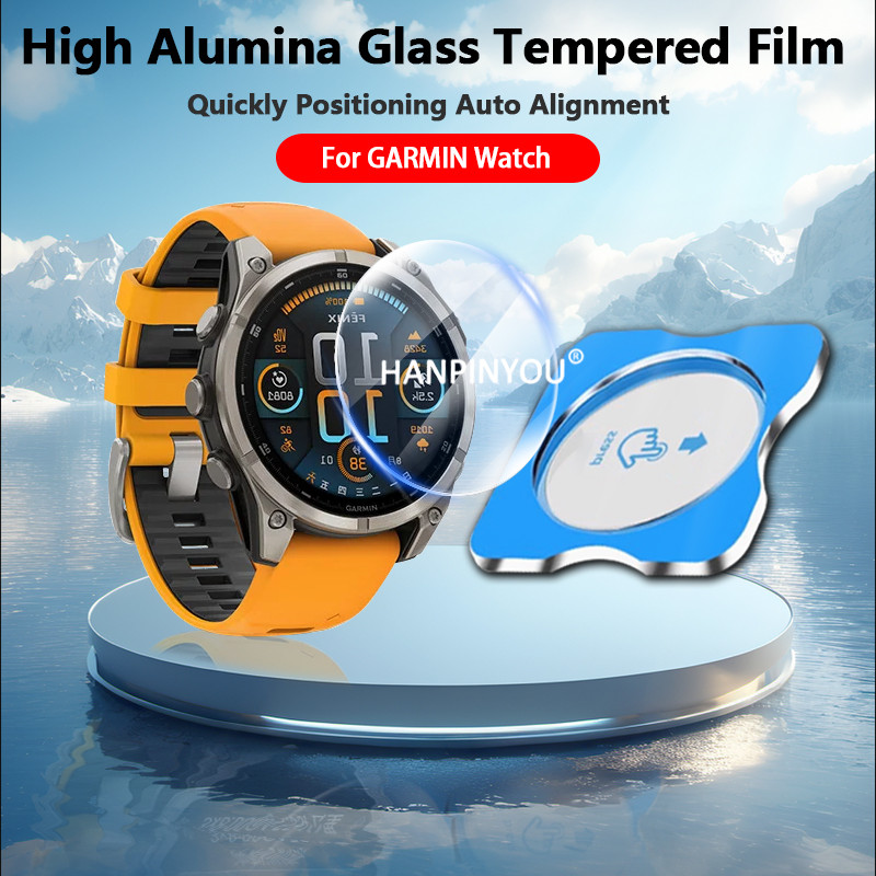 Kính cường lực bảo vệ màn hình Alumina cao cho Garmin Fenix 8 Amoled Solar Forerunner 955 255 165 Ap