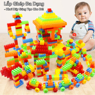 【520 pcs】Đồ Chơi Xếp Hình Phát Triển Trí Tuệ Cho Trẻ loại,Nhựa An Toàn,bộ xếp hình cho bé