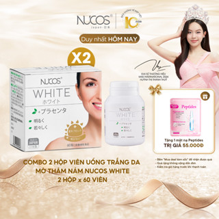 [MUA 2 TẶNG 1_DATE T12/2025] TPBVSK Combo 2 hộp Viên uống trắng da mờ thâm nám Nucos White 60 viên
