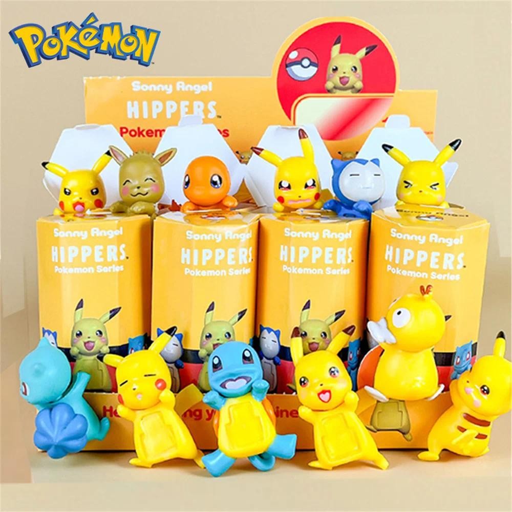 Pokémon Pikachu Nhân Vật Mù Hộp Pikachu Charmander Squirtle Đồ Chơi Dễ Thương Búp Bê Bé Trai Bé Gái 