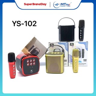 Loa karaoke mini YS 102 101 nghe nhạc bluetooth Kèm Mic thiết kế xinh xắn gọn tiện lợi xách đi du lịch dã ngoại lể tết