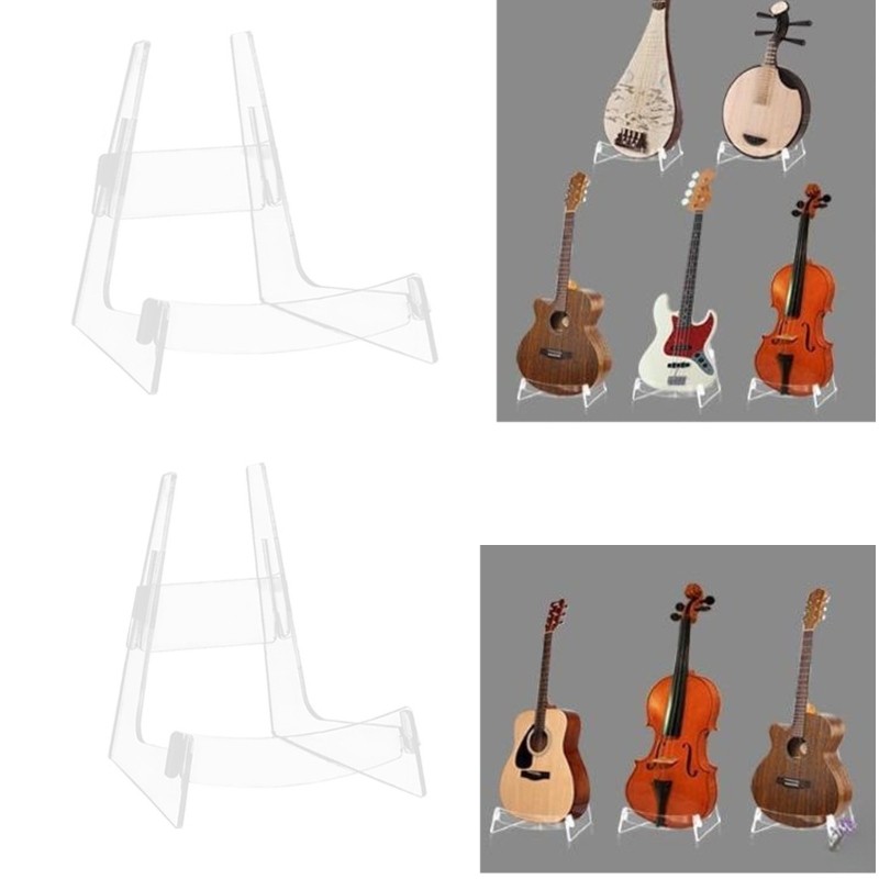 [SUIT *] Giá đỡ nhạc cụ trưng bày sàn hình chữ L chuyên nghiệp cho đàn Ukulele Violin Acrylic Giá đỡ