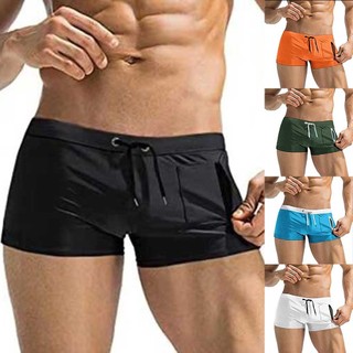 【Big Discounts】Men Swimsuit Beach Wear Quick Drying Swim Trunks Swimwear Drawstring Shorts#BBHOOD