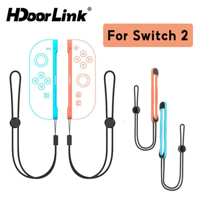 HdoorLink 2 Chiếc Cho Switch 2 JoyCon Tay Cầm Chơi Game Treo Dây Đeo Cổ Tay Dây Chống Mất Dây Đeo Cổ Tay NS2 Dây Tay