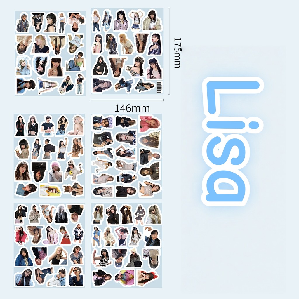 40-103 Chiếc BP THE GIRLS DDU-DU Hình Dán Washi Băng LISA JENNIE ROSE JISOO THẾ GIỚI TOUR Hành Lý Ch