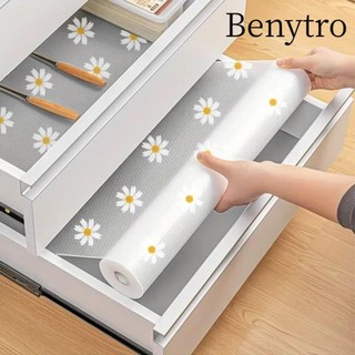 Thảm lót ngăn kéo BENYTRO, Tấm lót kệ hoa cúc chống thấm nước, Tấm lót tủ lạnh chống trượt EVA Tủ bếp Tổ chức tại nhà