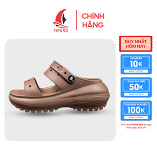 (CHƯA KÈM CHARM ) Dép Sandal Nữ TIPONO Cao Cấp 7cm, Độn Đế, nhựa EVA Mềm Nhẹ Chống Trơn Trượt Lm39