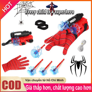 Cự Ly 5M Đồ Chơi Bắn Tơ Người Nhện - Có Giác Hút Dính Đồ Vật, Kèm Dây