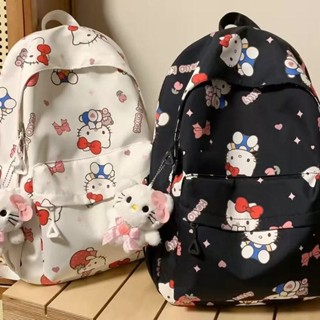  Balo đi học nữ xinh xắn họa tiết mèo kitty đáng yêu thời trang ulzzang hàn quốc nhiều ngăn chống thấm nước BLX90A 