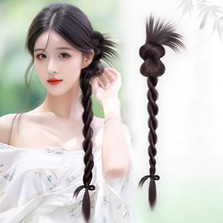 Đuôi ngựa tóc giả kẹp tóc dài, phụ kiện mô phỏng tóc nối dành cho người phụ nữ, phong cách Trung Hoa