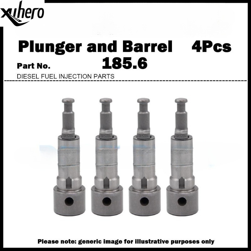 Bộ 4 pít tông và thùng 185-6 185.6 131101-1720 9443610097 Dành Cho Hino FD DS50 DS70 / Mitsubishi Fu