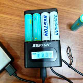 Sạc Pin BESTON M9501 đa năng 1.2V/1.5V AA AAA cổng sạc USB type-C Sạc nhanh Tự ngắt
