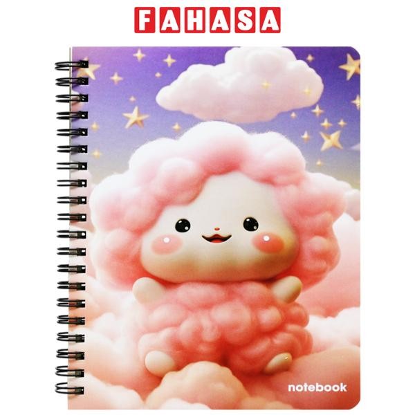 Sổ Lò Xo Notebook Fluffy World B6 - Kẻ Ngang - 120 Ngang 80gsm - The Sun 03