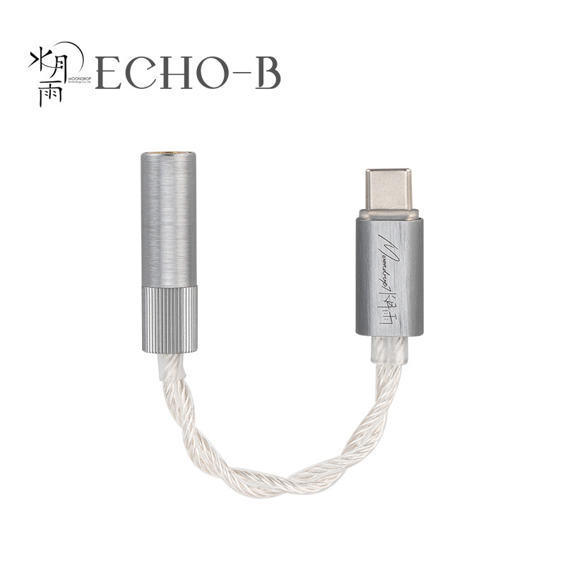 Moondrop ECHO-B USB C 4.4mm DAC di động cân bằng hoàn toàn / AMP 32Bit / 384kHz Giải mã Harware