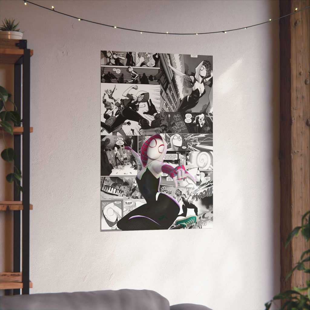 TRANH COMIC - One Spiderman Poster | Comic Poster - Miles Morales - Tranh Decal Dán Tường - Ảnh Treo