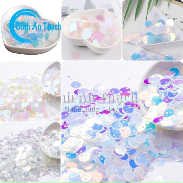 20g Kim Sa Treo Tròn Lỗ Lệch Loại Đẹp Đính Kết Trang Phục, Làm Phụ Kiện Thời Trang
