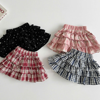 [BAOBAO] CHÂN VÁY BÈO 3 TẦNG HỌA TIẾT KẺ CARO CHO BÉ GÁI -M532