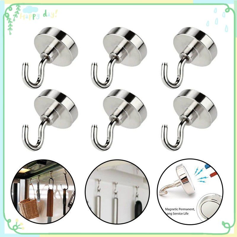 【COD】 Strong Magnet Hooks Multi-purpose Storage Hooks Home Kitchen Bar Storage Hooks Key Storage Hoo