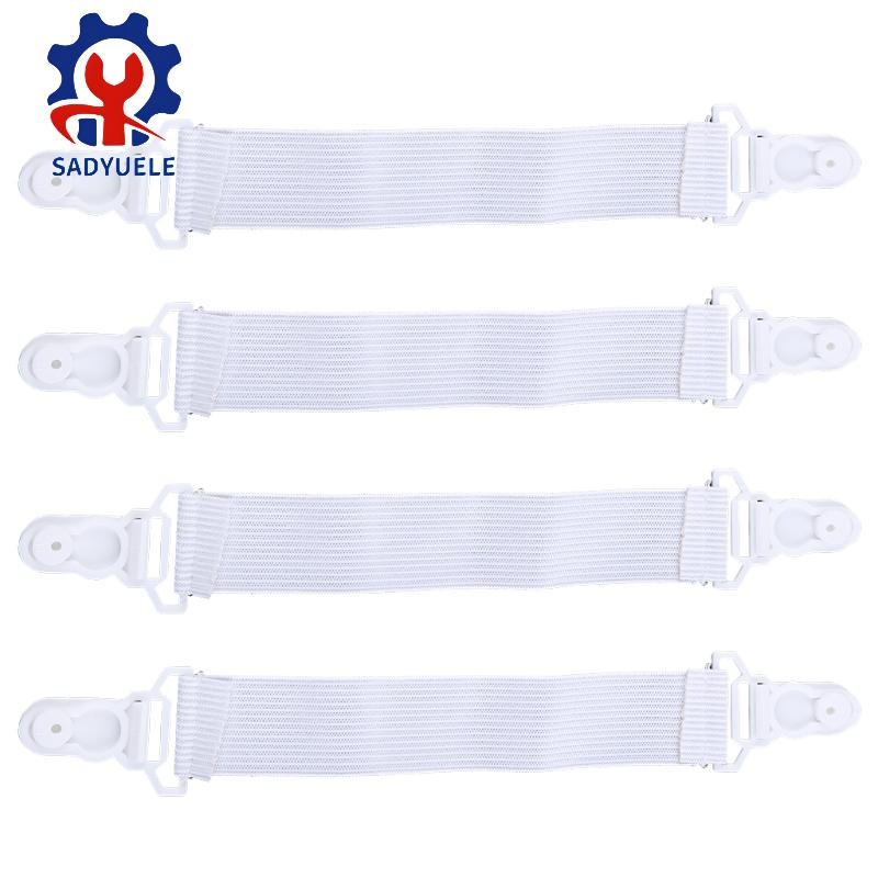 4Pcs Bed Sheet Elastic Gripper Clip Strap Fastener Mattress Cover Holder Grips
