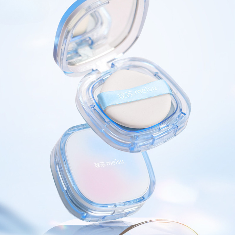 Kem phấn cố định Meisu ❈ ❈ ❈ ❈ ❈ ❈ 🍎 ❈ Kem Oil Mist Control Face Set Powder Long Lasting Oil Mist Co