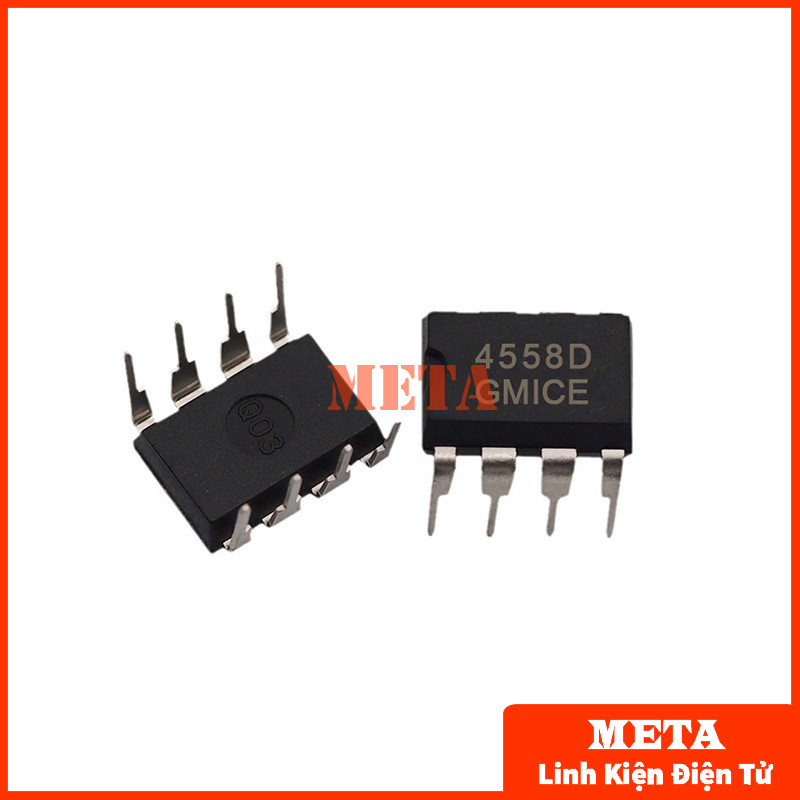 IC 4558 4558D Dip 8, JRC4558, JRC4558D Khuếch đại kép hàng mới 100% chất lượng cao