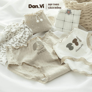 Quần Lót Nữ Cotton Co Giãn Thoáng Mát Nhiều Kiểu Dáng Dễ Thương Dan.Vi 205