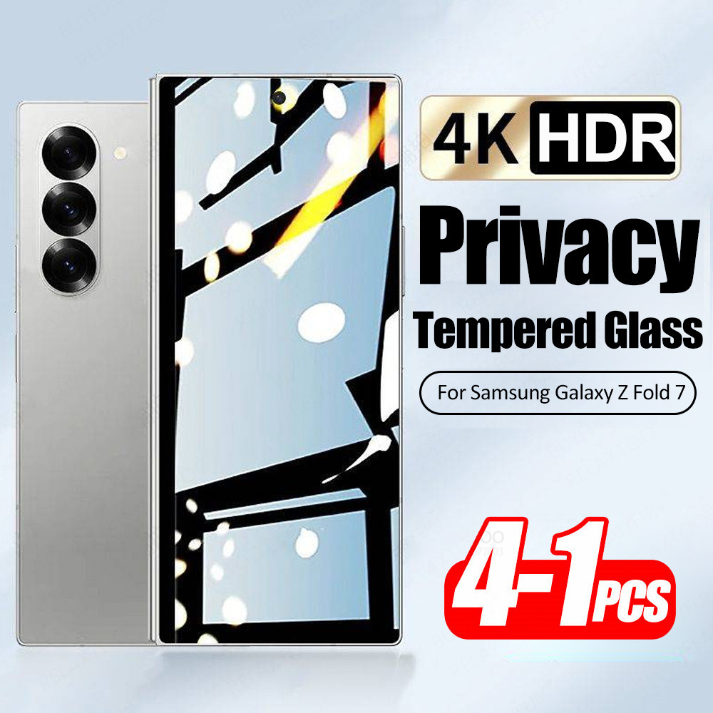 1-4 Chiếc Mặt Sau Riêng Tư Kính Cường Lực Cho Samsung Galaxy Z Fold 7 ZFold7 Fold7 Fold 7 5G Kính Bả