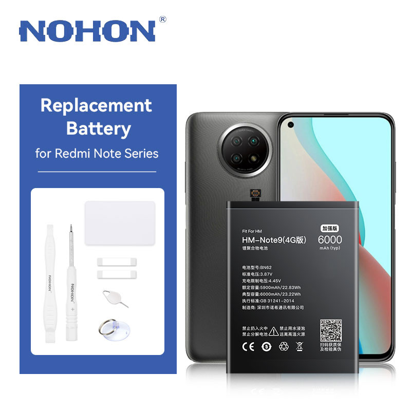Thay pin NOHON cho Xiaomi Redmi Note 11T Pro 4980-5080mAh