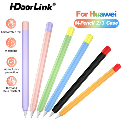Hdoorlink Cho M-Pencil 2 / 3 Hộp Đựng Bút Chì Silicon Mềm Huawei M-Pencil Vỏ Bút Chì