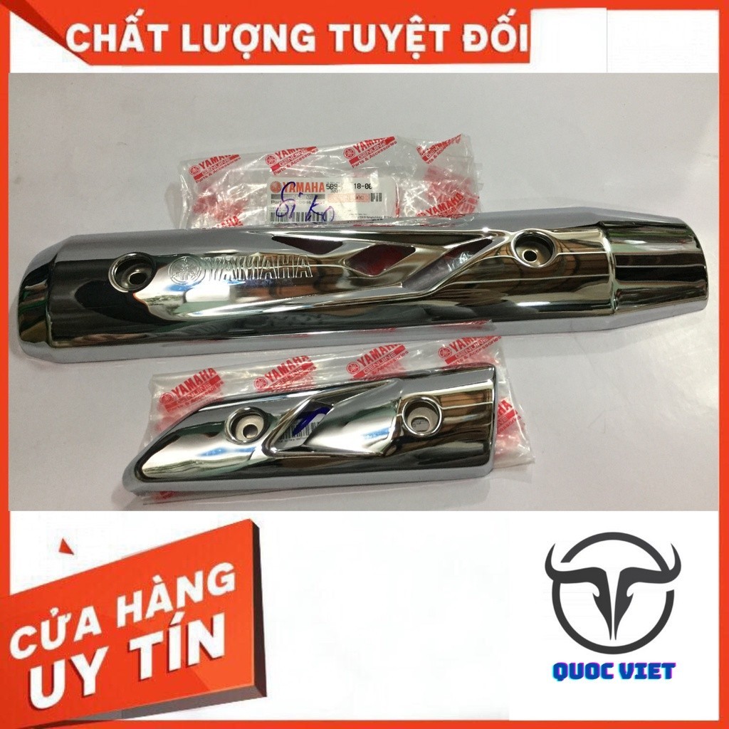 Pát pô sirius | tấm cách nhiệt pô sirius | ốp bảo vệ pô chính hãng yamaha