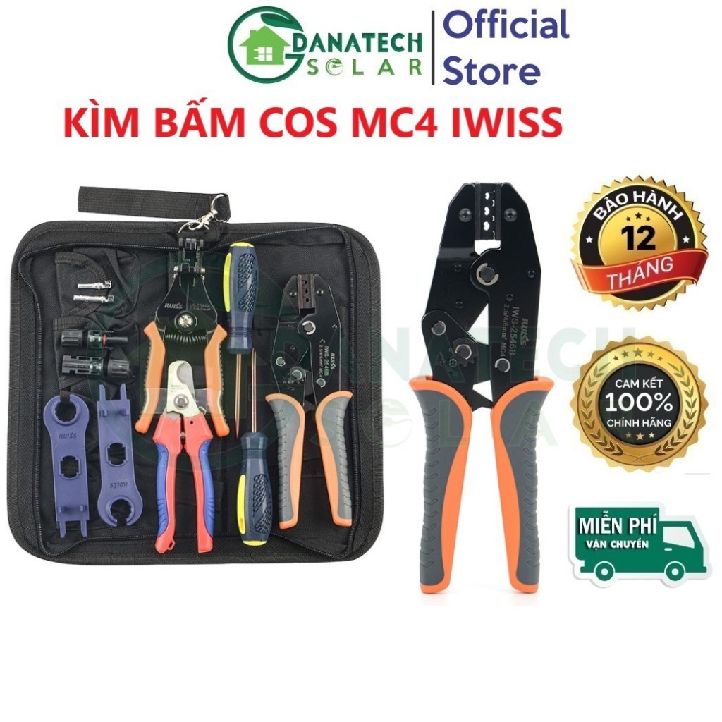 Kìm bấm cos MC4 IWISS LY-2546B | Kìm tuốt dây điện IWISS IWS0822