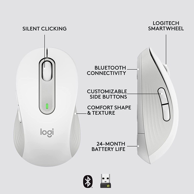 Chuột Bluetooth Không Dây Mini Logitech M650L