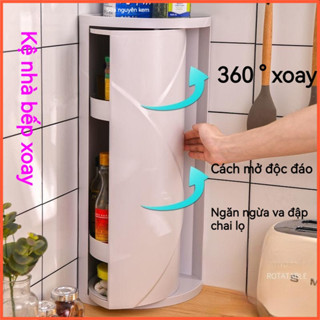 Kệ Đựng Gia Vị Có Thể Xoay Được Tiện Dụng Cho Nhà Bếp kệ xoay 360 độ