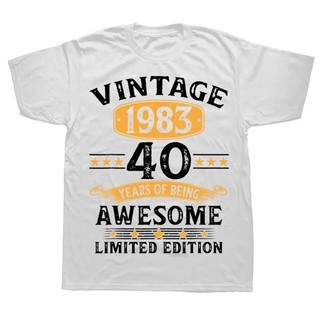 Quà Sinh Nhật Bố Chồng Quà Sinh Nhật Vintage 1983 40 Tuổi 40Th Quà Tặng Sinh Nhật Cho Áo Thun Nam