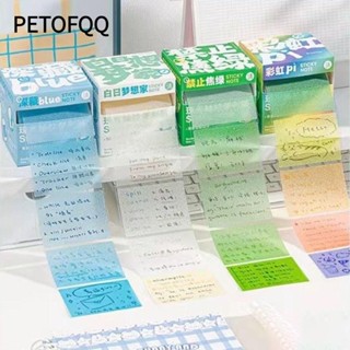 Petofqq 126 Miếng Dán Nhãn Kéo Ra, Mặt Sau Trong Suốt Full Dính Ngọc Trai Thẻ Dính, Văn Phòng Phẩm Thẩm Mỹ Có Thể Ghi Trống Giấy Dán Ghi Chú Văn Phòng Học Văn Phòng