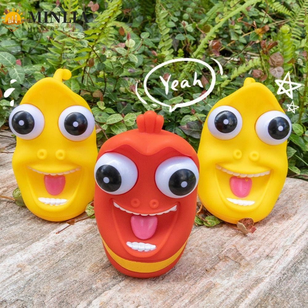 Đồ chơi bóp mắt MINLIA Burst, Đồ chơi thần tài hoạt hình Larva Pinch, Đồ chơi xảo quyệt Bóp ABS Phim