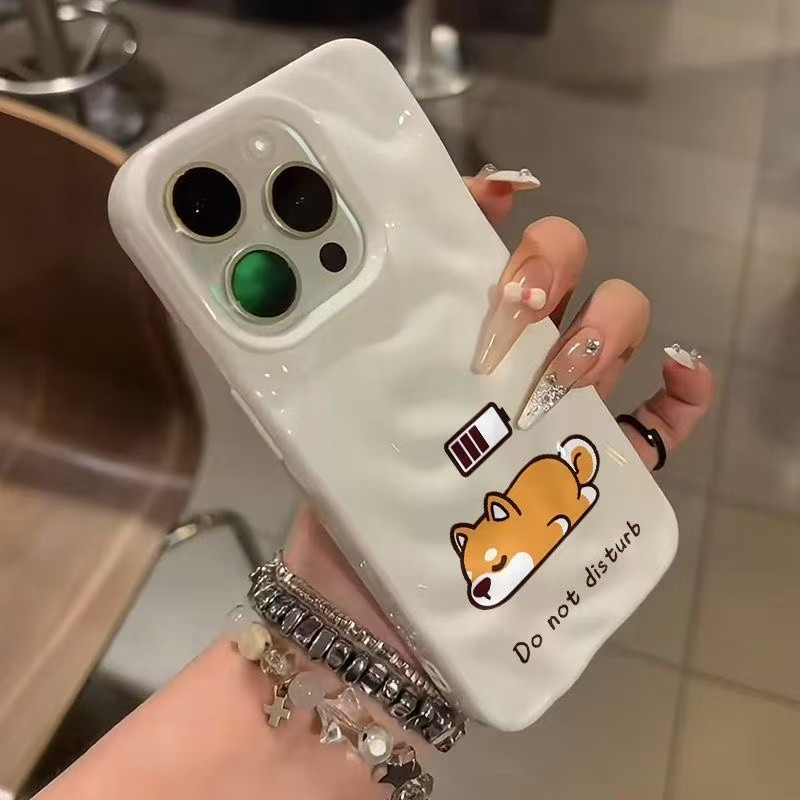 Dành Cho IPhone 16 15 14 Plus 13 12 11 Pro Max X XR XS Max 7 8 Plus Pin Dễ Thương Chó Con Hoạt Hình 