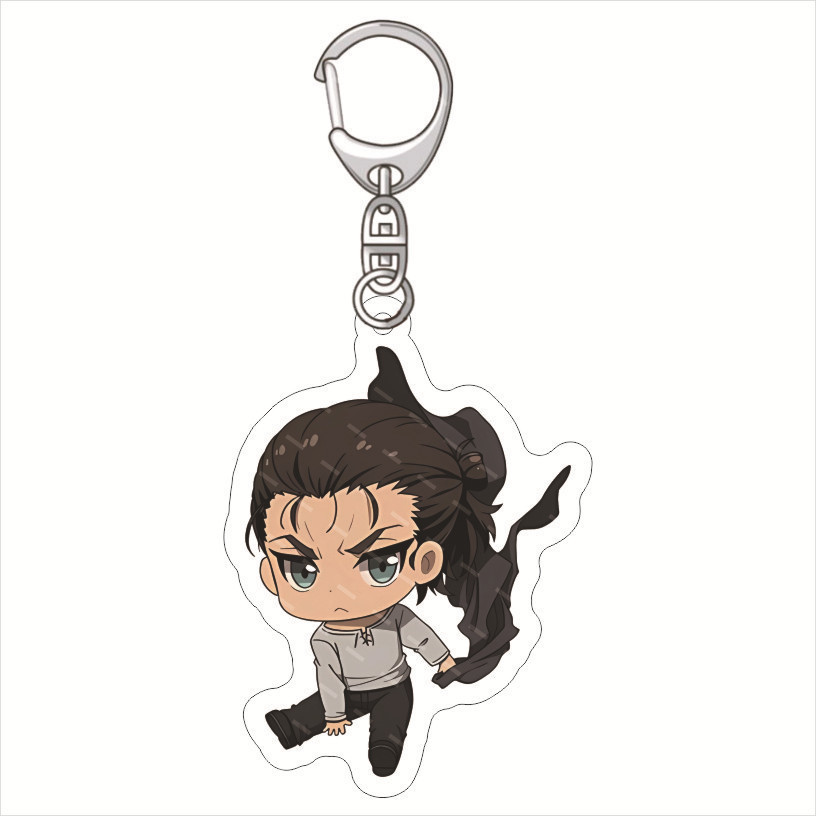 Móc Khoá, Mô Hình Standee Eren Jaeger Mikasa Ackerman Attack On Titan Trang Trí Bàn Học - zenda