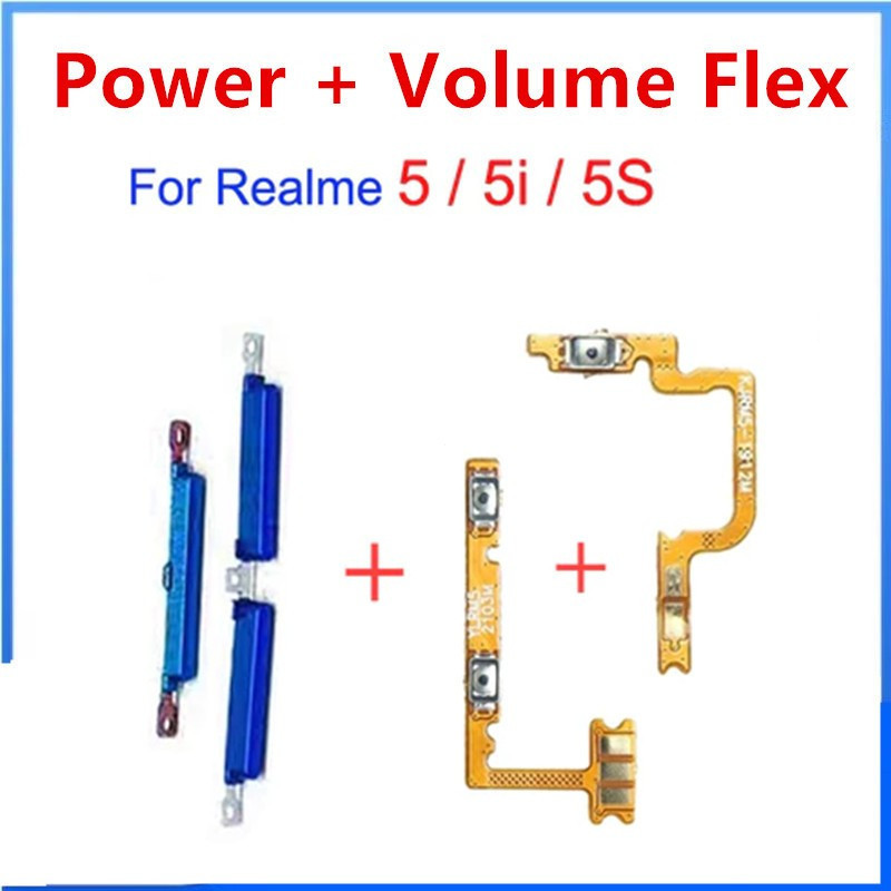 Dành Cho Oppo Realme 5 5i 5S Bật Tắt Nút Nguồn Flex Và Nút Tăng Âm Lượng Flex