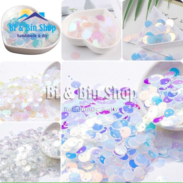 20g Kim Sa Treo Tròn Lỗ Lệch Loại Đẹp Đính Kết Trang Phục, Làm Phụ Kiện Thời Trang